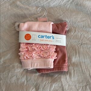 Carter's Baby Leggings Set in Pink and Mauve (NB)